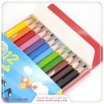 مداد رنگی کوتاه ۱۲ رنگ - تصویر 2