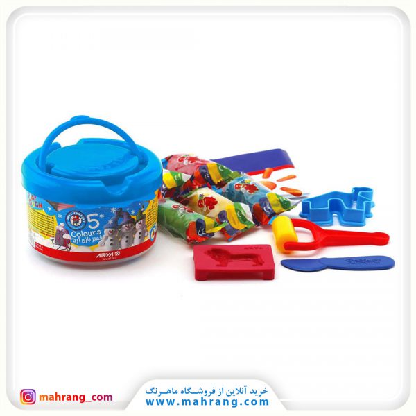 خمیر سطلی 5 رنگ آریا