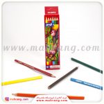 مداد رنگی 6 رنگ البرز جعبه مقوایی - تصویر 2
