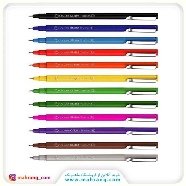 روان نویس سی کلاس فاین لاینر بسته 12 عددی