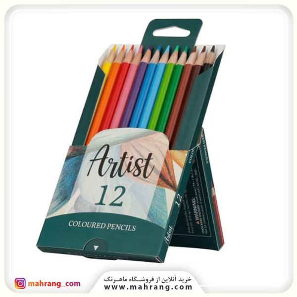مداد رنگی 12 رنگ آرتیست آریا